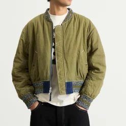 Story mfg Seed Printed Wonky-Wear Bomber