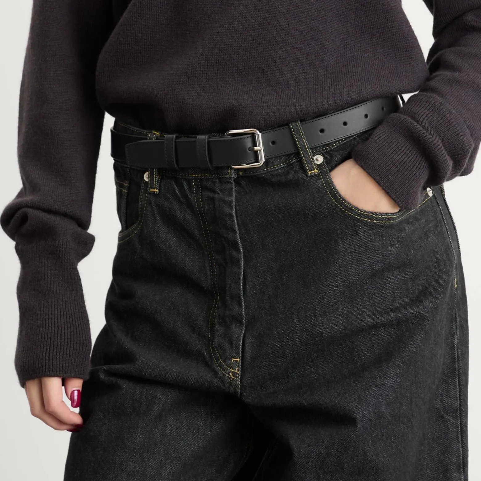 Studio Nicholson Denim Curved Leg Pant