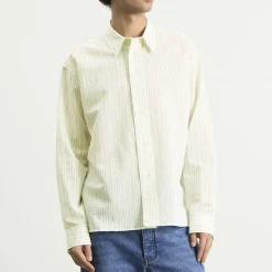 Studio Nicholson Hal Cotton Silk Stripe Shirt