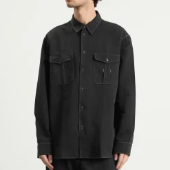 Studio Nicholson Louro Cotton Linen Utility Shirt