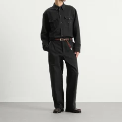 Studio Nicholson Louro Cotton Linen Utility Shirt