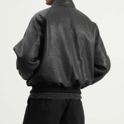 Studio Nicholson Over Leather Harrington Jacket