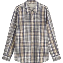 Studio Nicholson View Brushed Check Long Sleeve Shirt