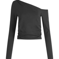 TALA 365 Cupro Gathered Long Sleeve Top