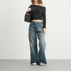 TALA 365 Cupro Gathered Long Sleeve Top