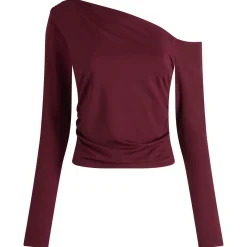 TALA 365 Cupro Gathered Long Sleeve Top