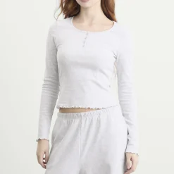 TALA Sleep Lounge Henley Long Sleeve Top