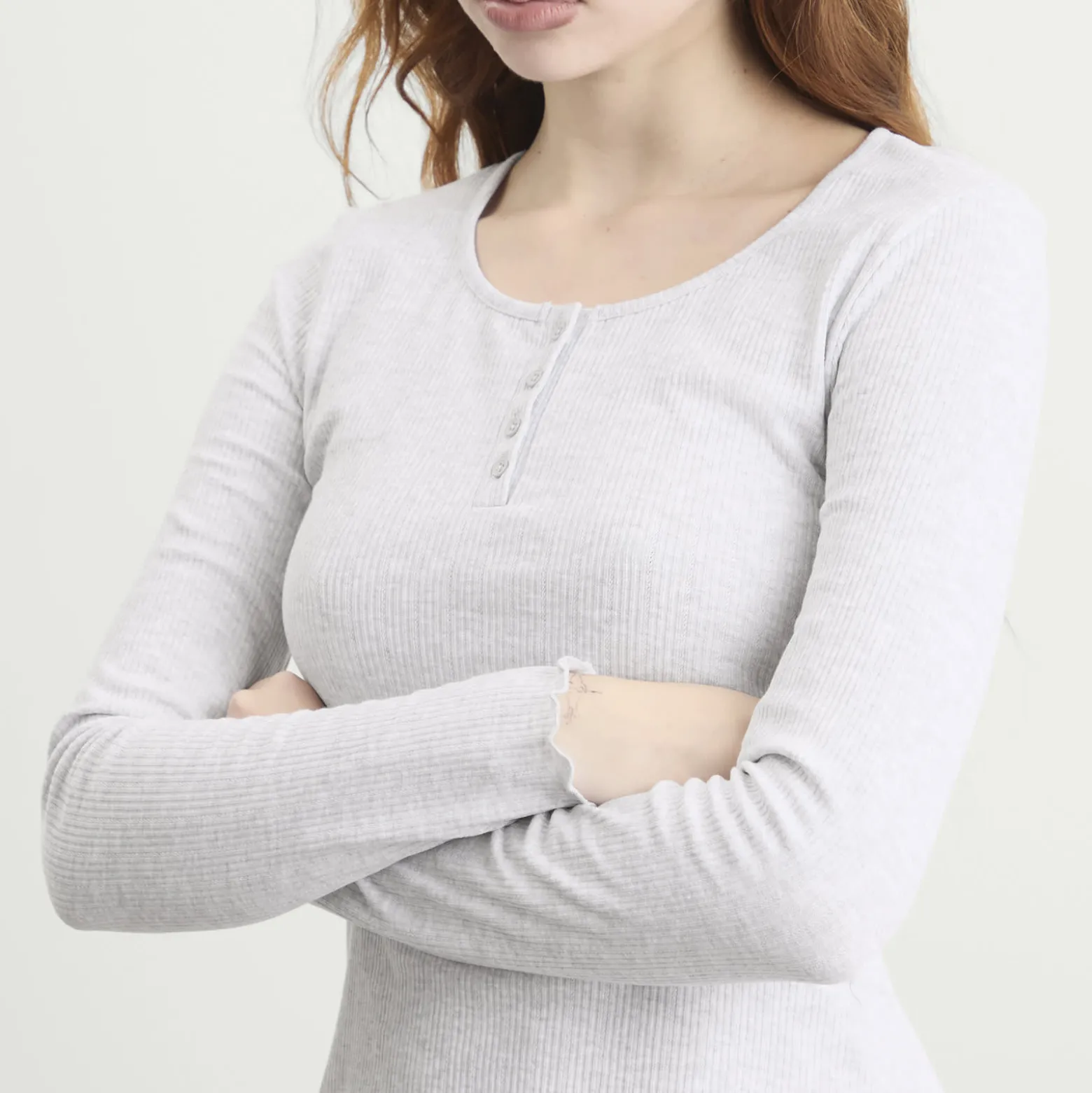TALA Sleep Lounge Henley Long Sleeve Top