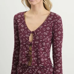 TALA Sleep Lounge Tie Cardigan