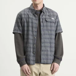 thisisneverthat Plaid Short Sleeve Fishing Shirt