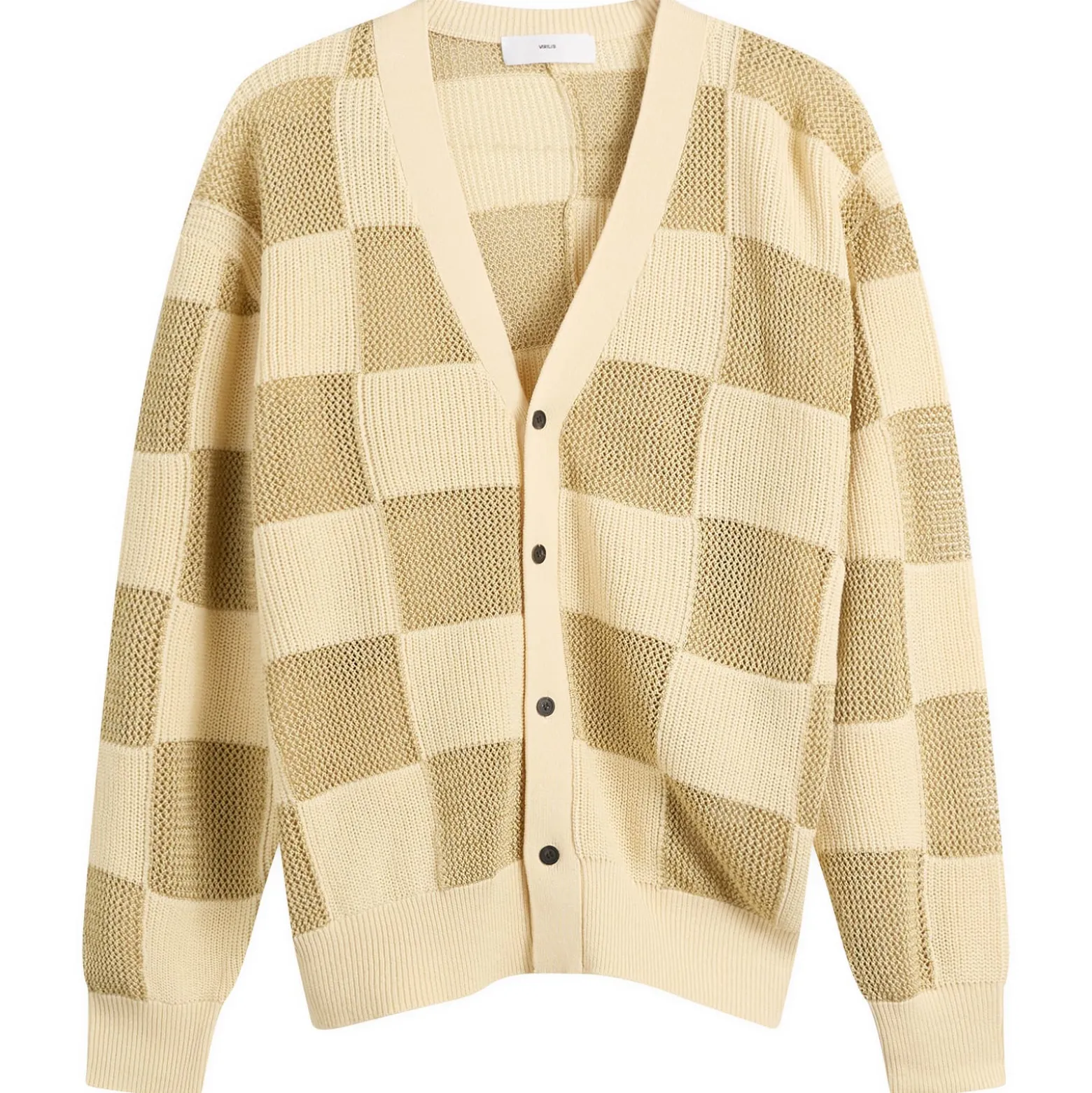TOGA Checkered Knit Cardigan
