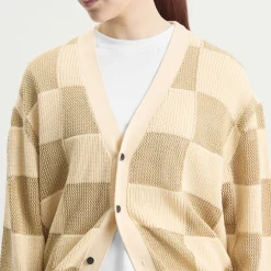 TOGA Checkered Knit Cardigan