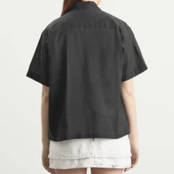 TOGA Plain Weave Metal Short Sleeve Shirt