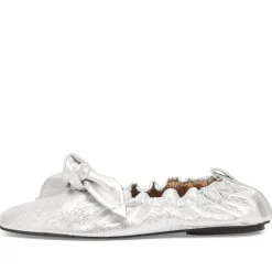 TOGA PULLA Metallic Leather Ballet Shoes