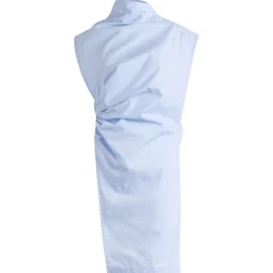 Tolu Coker Cotton Asymmetric Drape Blouse