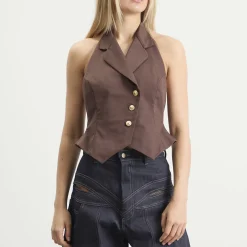 Tolu Coker Halter Waistcoat