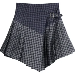 Tolu Coker Kilt Skirt Mini