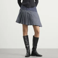 Tolu Coker Kilt Skirt Mini