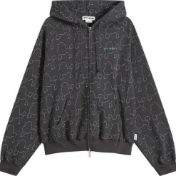 TTT MSW Dog Embroidery Zip Up Hoodie