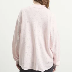 TTT MSW Flower Embroidery Knit Shirt