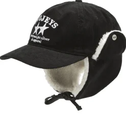 TwoJeys Heavy Silver Black Earflap Cap