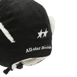 TwoJeys Heavy Silver Black Earflap Cap