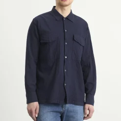 Universal Works Arten Seersucker Attendant Overshirt