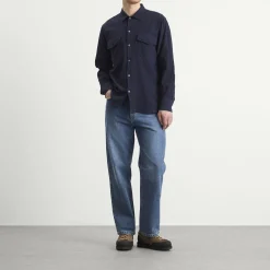Universal Works Arten Seersucker Attendant Overshirt