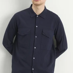Universal Works Arten Seersucker Attendant Overshirt