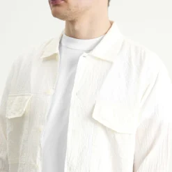 Universal Works Arten Seersucker Attendant Overshirt