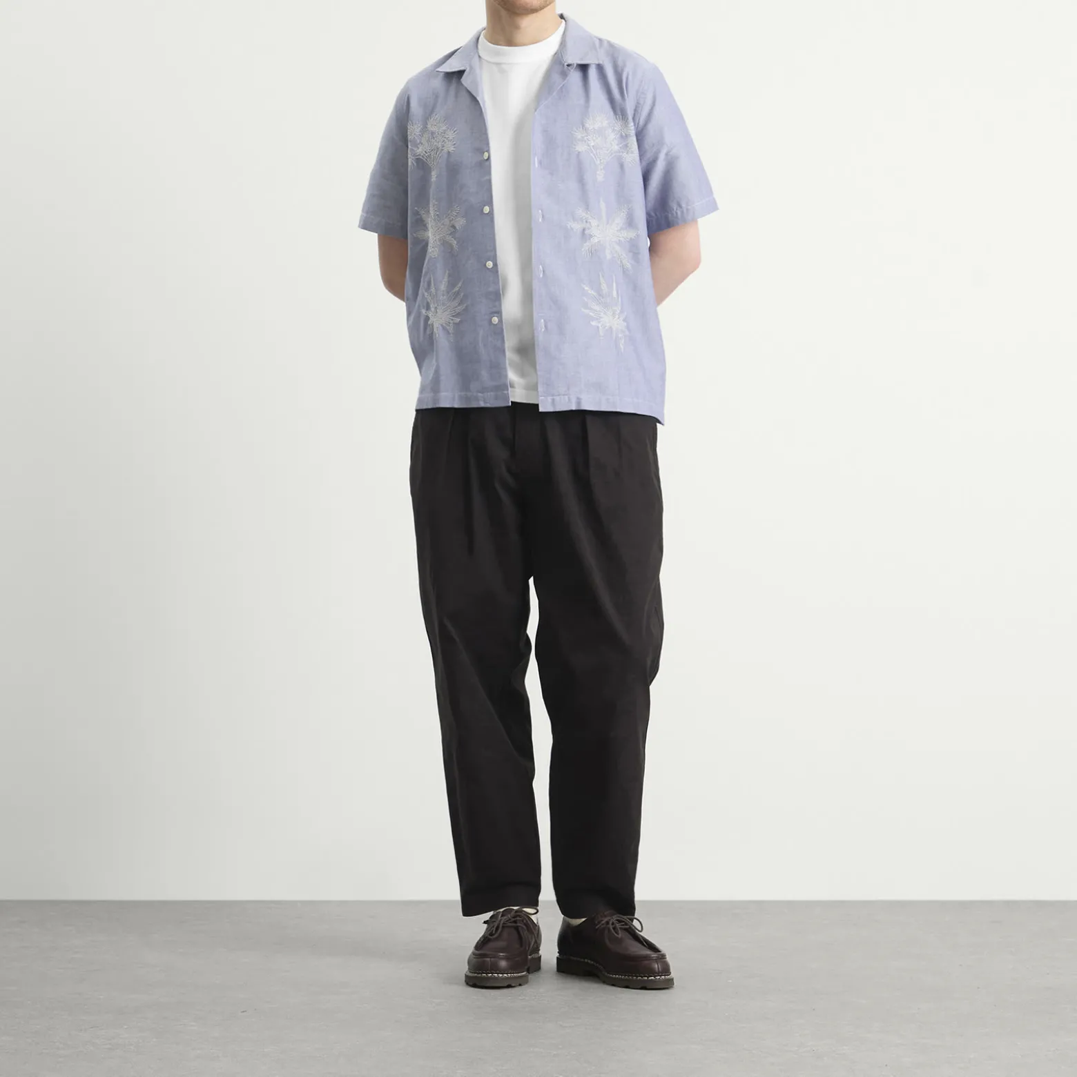 Universal Works Oxford Shirting Road Trip Shirt