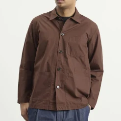 Universal Works Peached Poplin Bakers Overshirt