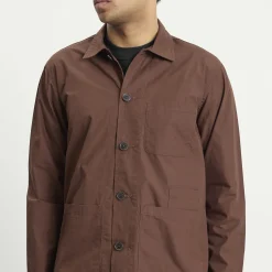 Universal Works Peached Poplin Bakers Overshirt