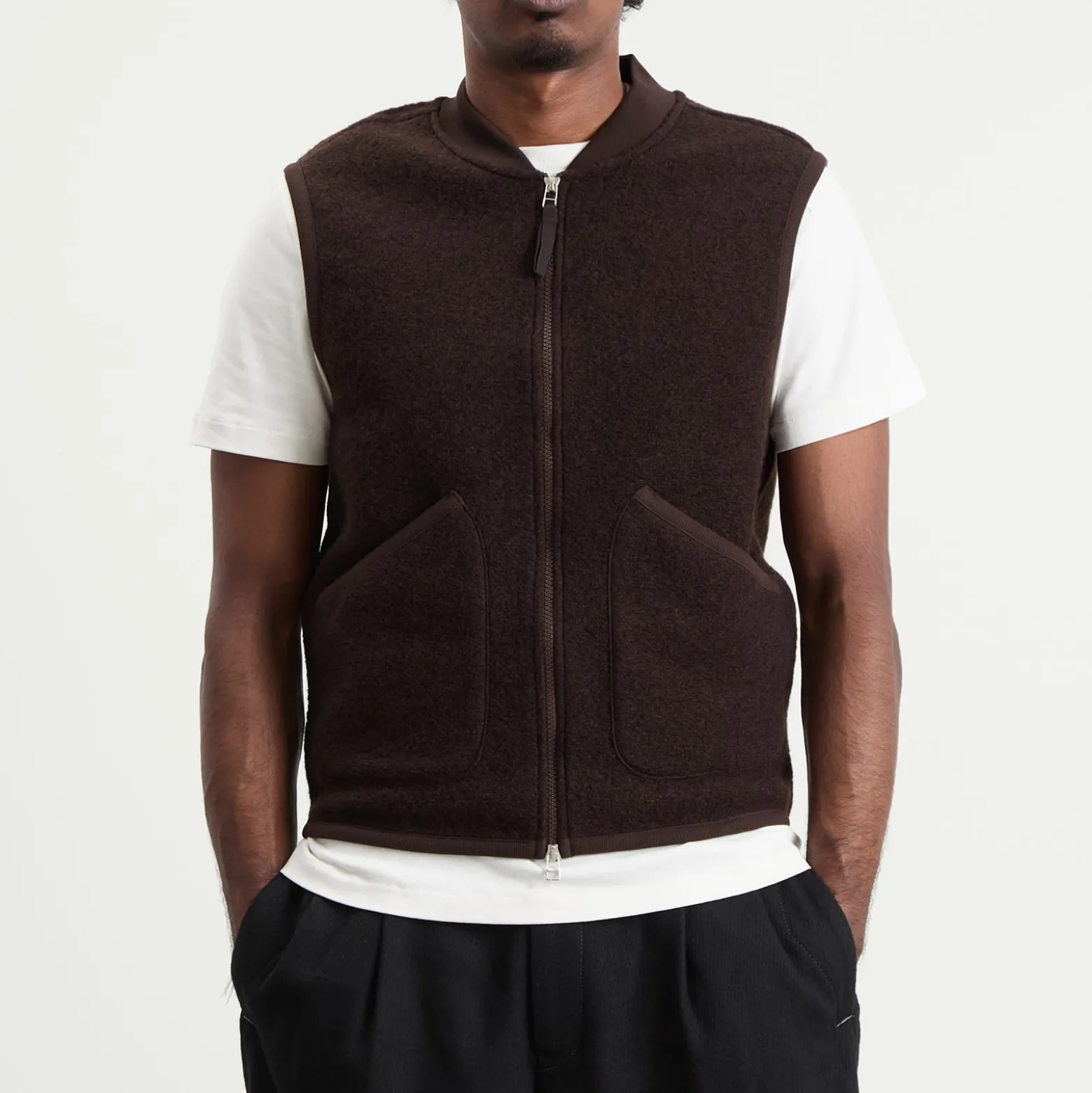 Universal Works Presented by END. Wool Fleece Zip Waistcoat