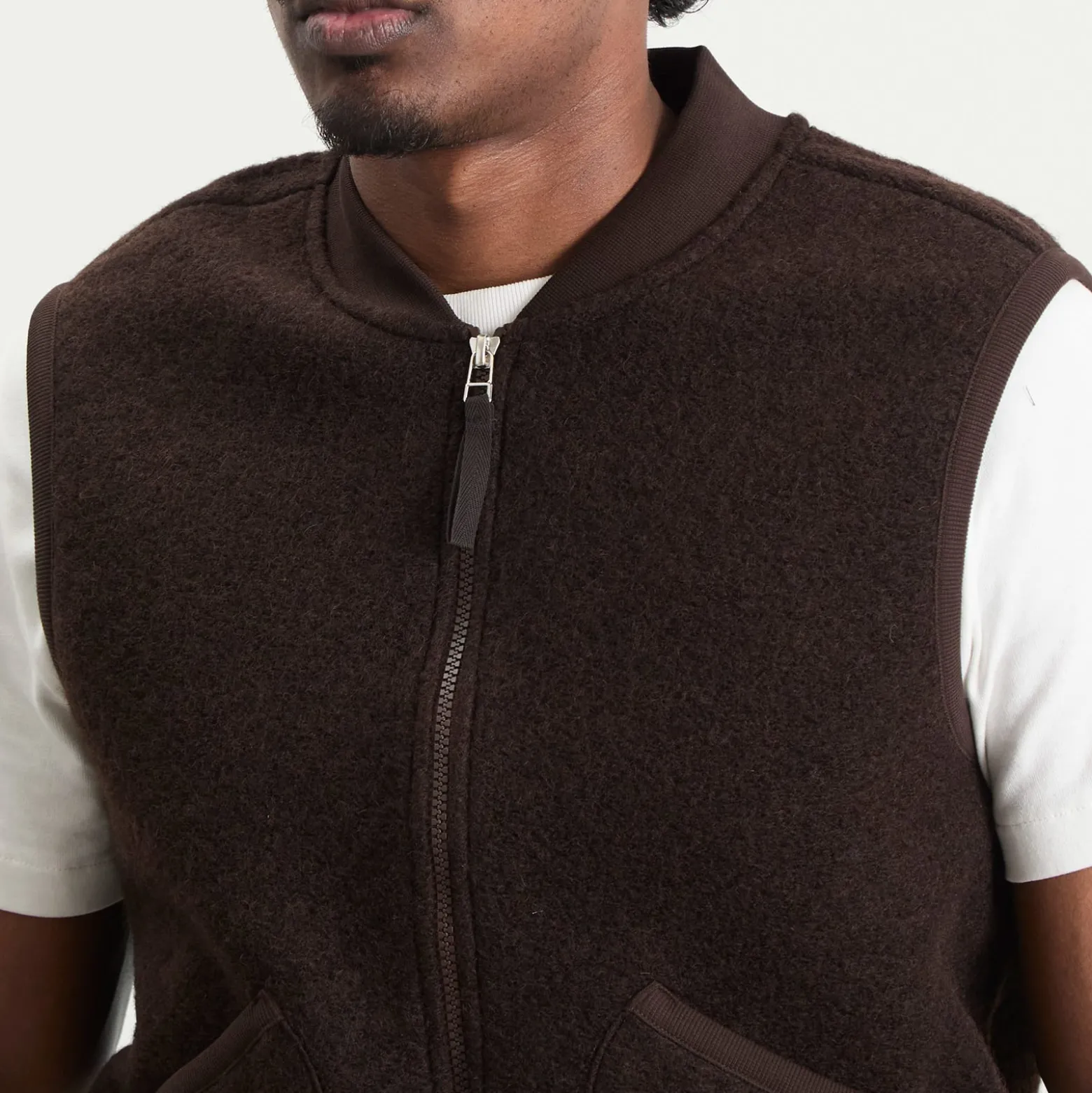 Universal Works Presented by END. Wool Fleece Zip Waistcoat
