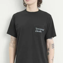 Universal Works Script Logo Pocket T-shirt
