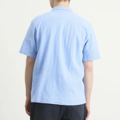 Universal Works Seersucker Shirting Road Shirt