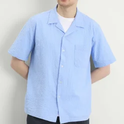 Universal Works Seersucker Shirting Road Shirt