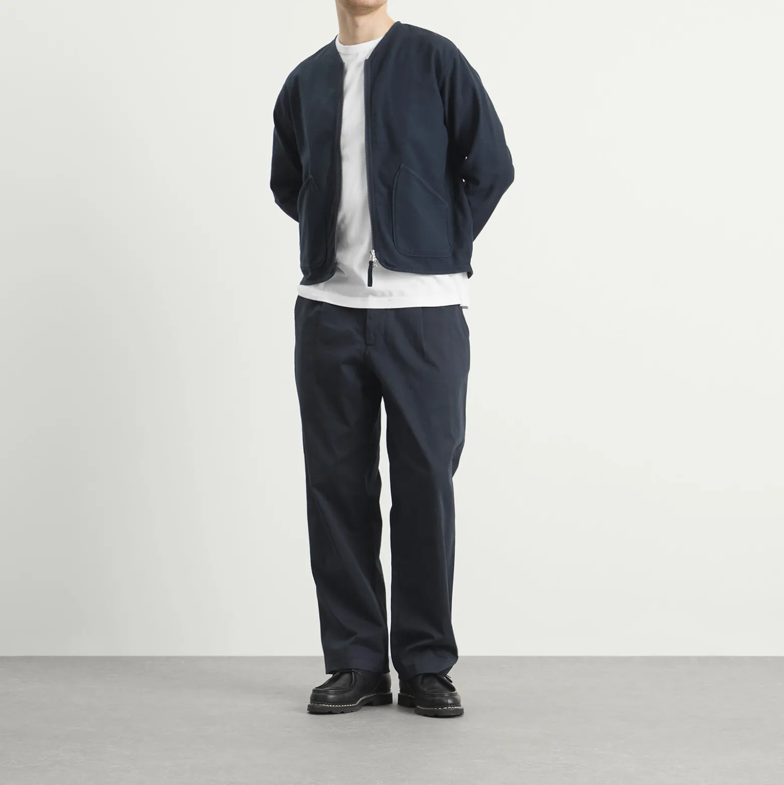 Universal Works Slub Sateen Zip Liner Jacket