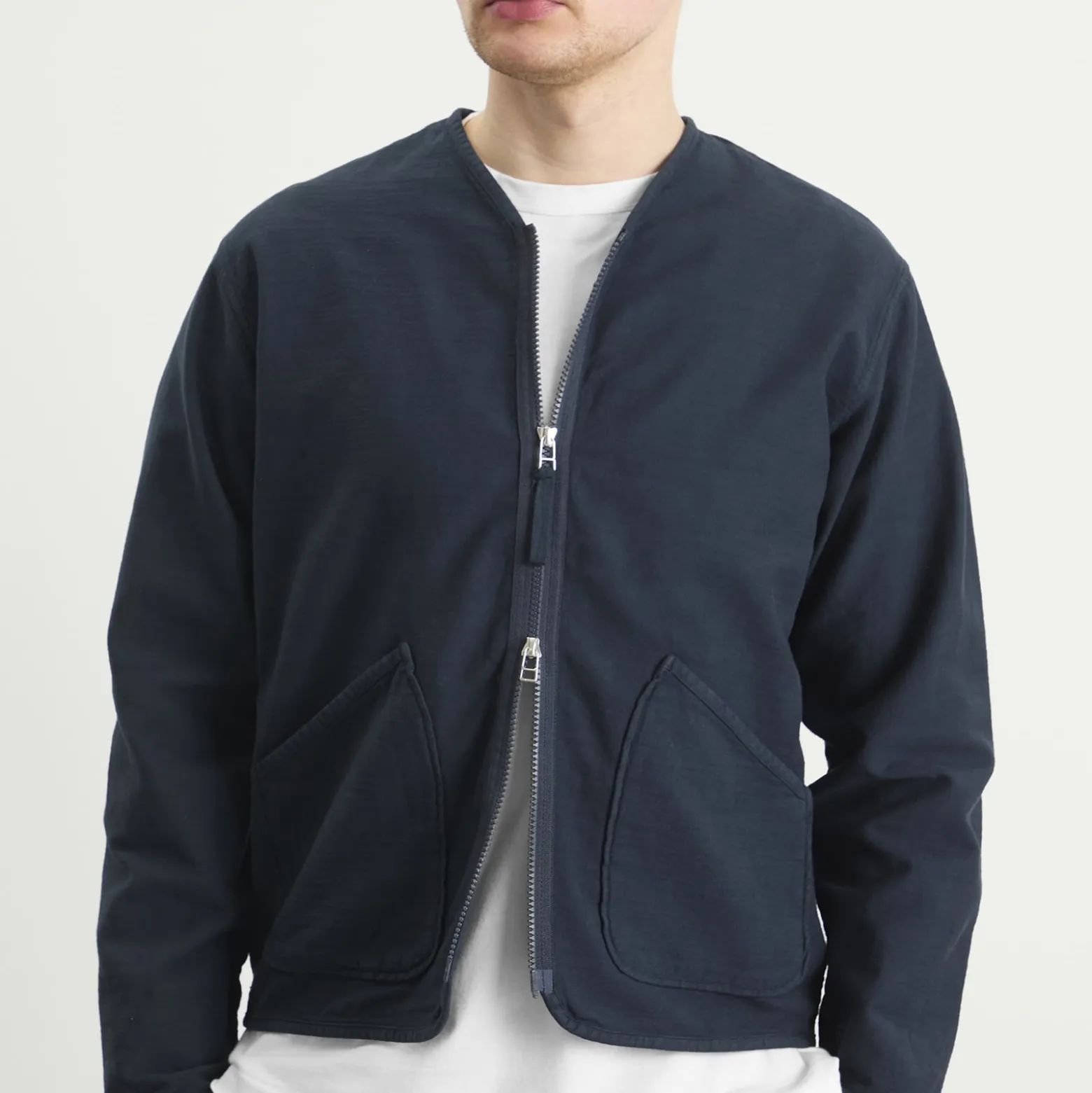 Universal Works Slub Sateen Zip Liner Jacket