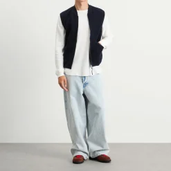 Universal Works Wool Fleece Zip Waistcoat