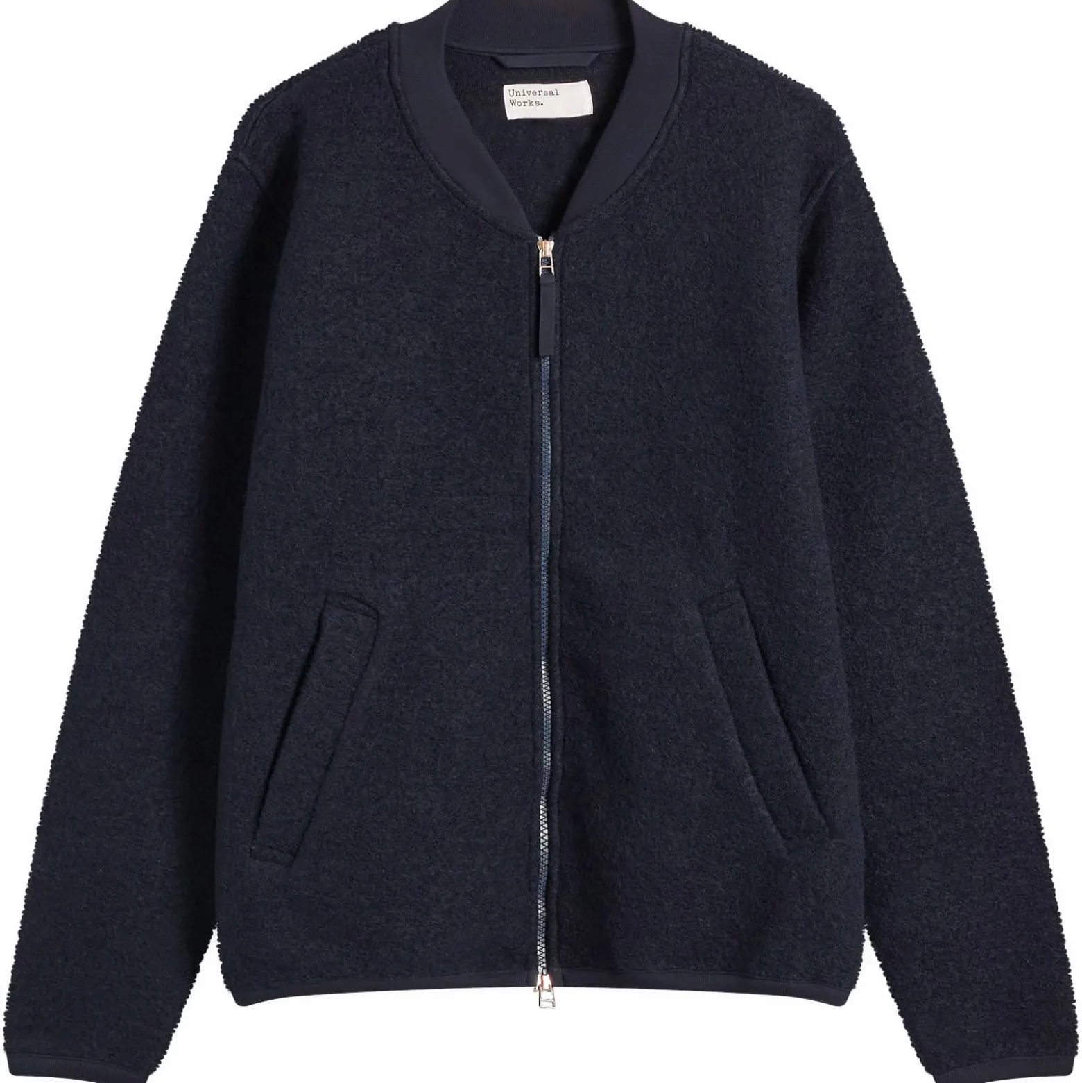 Universal Works Wool Fleece Zip Bomber