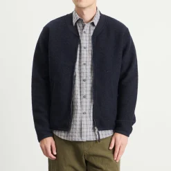 Universal Works Wool Fleece Zip Bomber