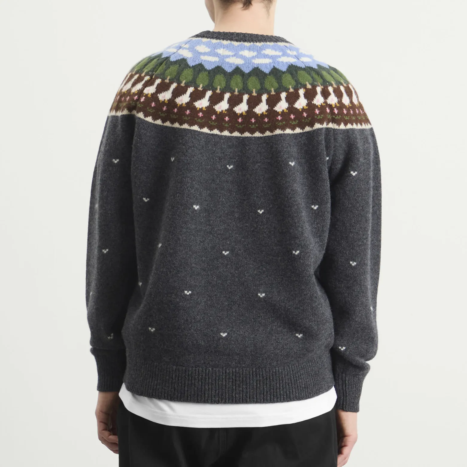 Unlikely Dry Goods Fair Isle Duck Knit Sweater