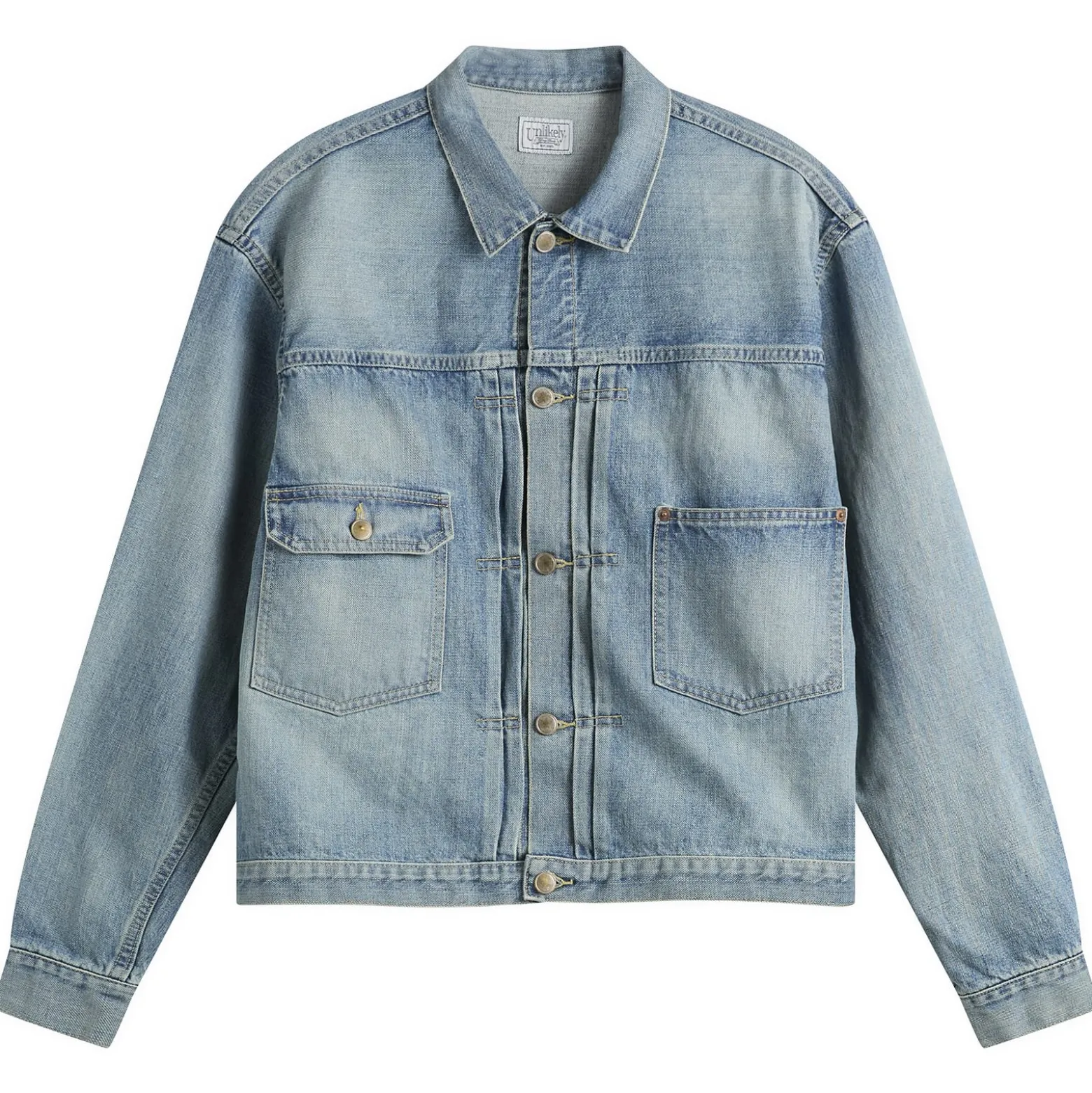 Unlikely Dry Goods Time Travel Denim Trucker Jacket