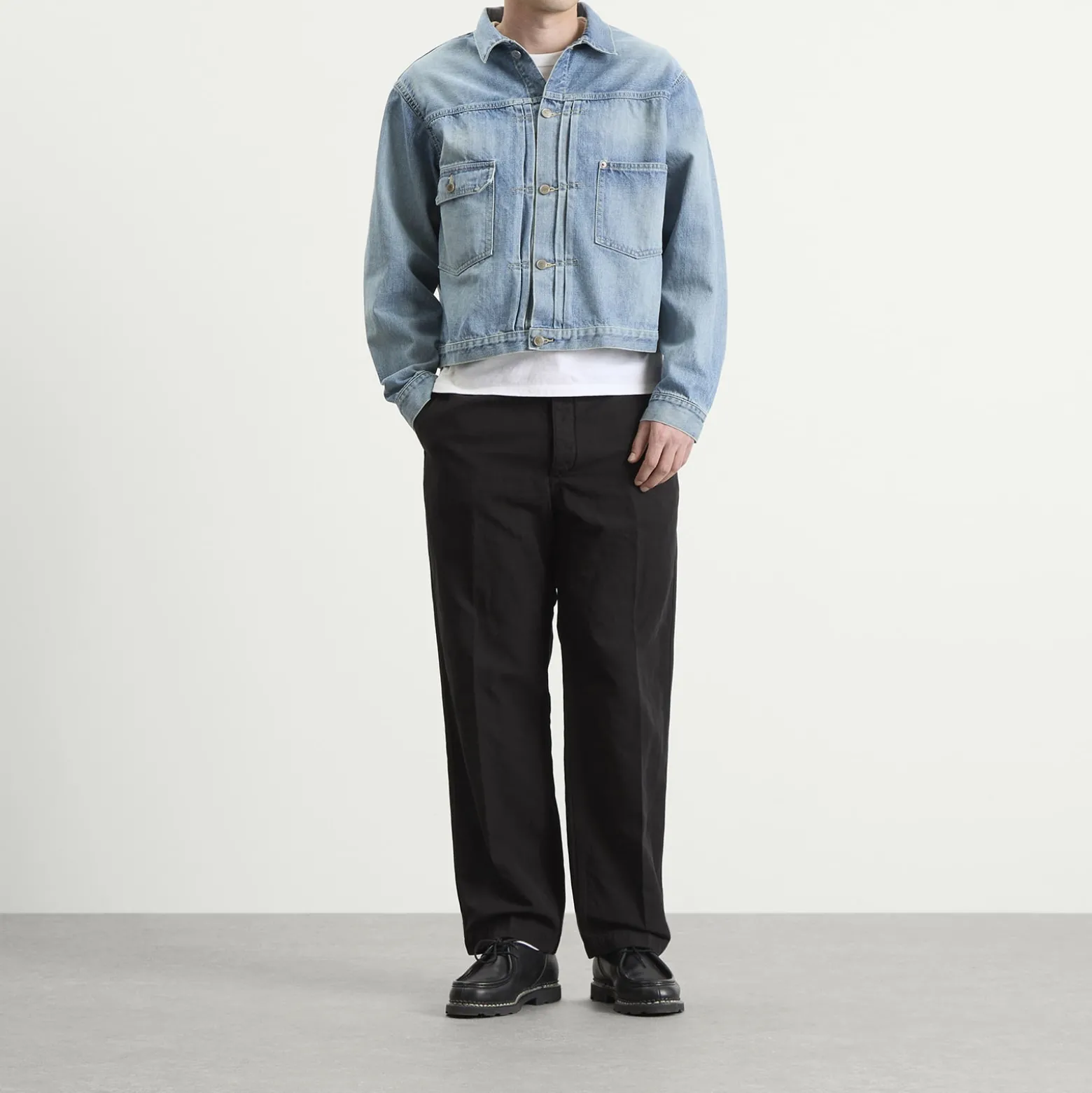 Unlikely Dry Goods Time Travel Denim Trucker Jacket