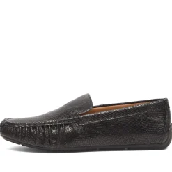 Vagabond Shoemakers Mika Embossed Leather Boat Shoe