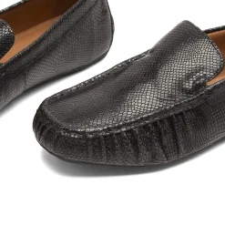 Vagabond Shoemakers Mika Embossed Leather Boat Shoe