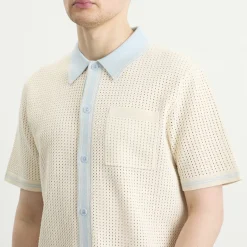 Wax London Belle Tipped Pointelle Shirt