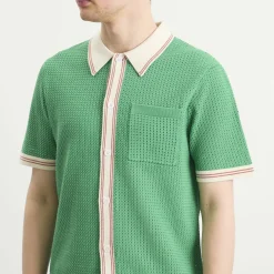 Wax London Belle Tipped Pointelle Shirt